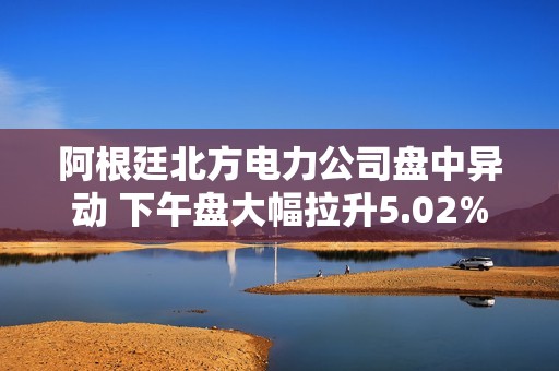 阿根廷北方电力公司盘中异动 下午盘大幅拉升5.02%